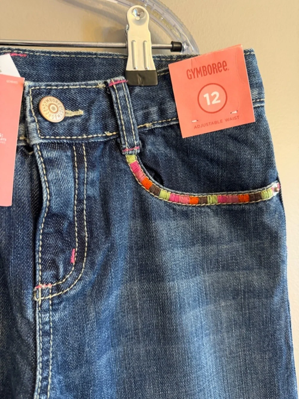 Rare 2009 Y2K NWT Gymboree Girls Embroidered Bootcut Jeans | Size 12